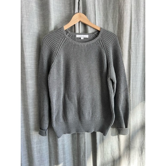 Callahan Sweaters - Women’s Callahan “The Crew” Cotton Knit Overized Sweater | Size XS US